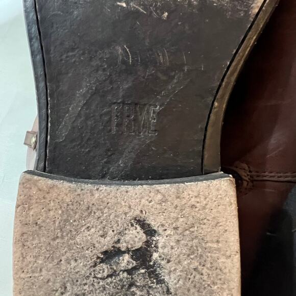 Frye Jayden Button Tall Riding Boots Brown Women Size 8 - Picture 14 of 15